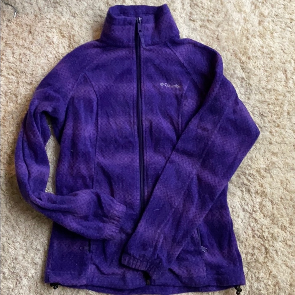 Columbia purple fleece zip up